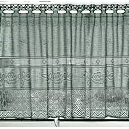 Cortina Vitro Renda Color Retro 2,00X0,80 Pistache - 3