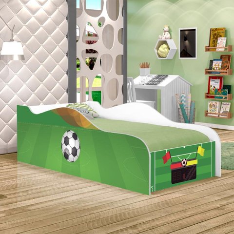 Mini Cama Like Estádio do Jogo Infantil Com Colchão