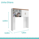 Ver mais imagens de Dormitorio Modulado Infantil Chiara Mdf Mdp Branco Carvalho Pheonix Baby