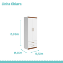 Ver imagem 7 de Dormitorio Modulado Infantil Chiara Mdf Mdp Branco Carvalho Pheonix Baby