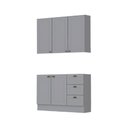 Ver imagem 1 de Cozinha Modulada 2 Peças 5 Portas 3 Gavetas com Tampo Henn Americana