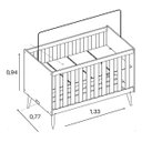 Ver imagem 4 de Berço Reller Mini Cama Americano Isis - 4 Cores.:areia/savana
