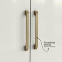 Ver imagem 6 de Kit Cozinha Compacta 6 Portas Siena 160 Cm Cinamomo Branco Armoveis