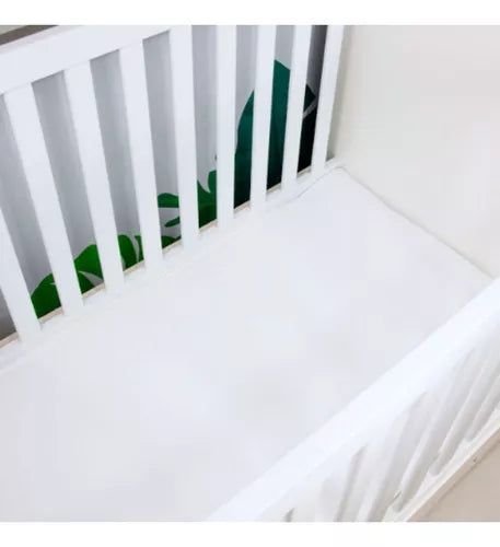 Ver imagem 2 de Protetor Branco Colchao Impermeável Berço Elástico 1,30 X 60