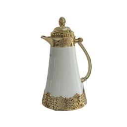 Garrafa Termica La Francesa Luxo 1l Branco/dourado Cha Cafe - 4