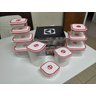 Kit Potes Electrolux Herméticos Freezer e Micro-ondas Vermelho - 3