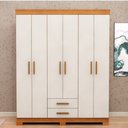 Ver imagem 2 de Guarda Roupa 6 Portas 2 Gavetas Premier Freijo Off White Batrol