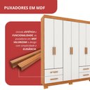 Ver imagem 5 de Guarda Roupa 6 Portas 2 Gavetas Premier Freijo Off White Batrol