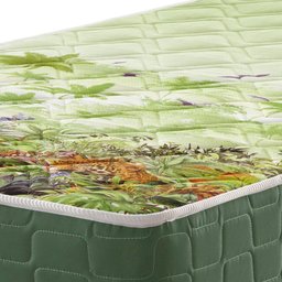 Cama Box Casal Preta + Colchão Espuma D70/D28 Atlanta Verde 138x188x54cm Dupla Face Bordado - 5