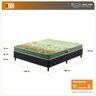 Cama Box Casal Preta + Colchão Espuma D70/D28 Atlanta Verde 138x188x54cm Dupla Face Bordado - 2