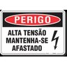 PLACA PERIGO ALTA TENSÃO MANTENHA-SE AFASTADO - 1