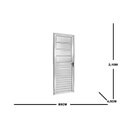 Ver imagem 3 de Porta Basculante Vidro Mini Boreal 210x80cm Brilhante Ecosul Esquadrisul Abertura Direita Branco