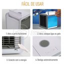 Ver imagem 5 de Mini Ar Condicionado Climatizador Humidificador Portátil Arctic Air Cooler 3 Velocidades