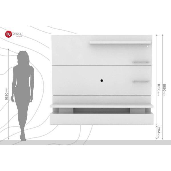 Painel para TV até 65 Polegadas com Nicho Greco Moderno DJ Móveis  - 4