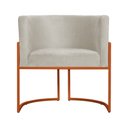 Ver imagem 2 de Poltrona Luana para Sala Base em Bronze Suede Cores - S.A Móveis DS Móveis Vermelho