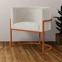 Ver imagem 6 de Poltrona Luana para Sala Base em Bronze Suede Cores - S.A Móveis DS Móveis Vermelho
