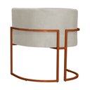 Ver imagem 5 de Poltrona Luana para Sala Base em Bronze Suede Cores - S.A Móveis DS Móveis Vermelho