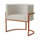 Ver imagem 3 de Poltrona Luana para Sala Base em Bronze Suede Cores - S.A Móveis DS Móveis Vermelho