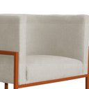 Ver imagem 4 de Poltrona Luana para Sala Base em Bronze Suede Cores - S.A Móveis DS Móveis Vermelho