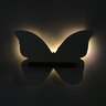 Trio de prateleira com led sem fio  - nicho Borboletas MDF Branco P M G - 3