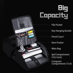Mochila Masculina Feminina Impermeável Viagem Trabalho - 6
