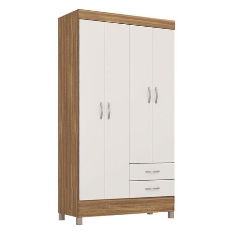 Guarda Roupa Solteiro Astro Amêndola Touch Off White – Demóbile