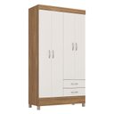 Ver imagem 1 de Guarda Roupa Solteiro Astro Amêndola Touch Off White – Demóbile