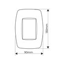 Ver imagem 2 de Tomada Tripla Fame Elegance 2P+T 20A com Placa 4x2 Branco