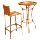 Ver imagem 1 de 1 Banquetas e Bistrô Madri em Alumínio para Edícula, Cozinha Trama Original