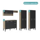Ver imagem 4 de Armário de Cozinha Compacta Arizona Fusion Two Carraro Carvalho com Preto