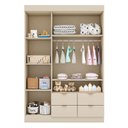 Ver imagem 4 de Guarda Roupa Infantil Ambiente Ayla 3 Portas Off White - Phoenix