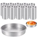 Ver imagem 1 de 100 Forminhas de Alumínio 11,5x2,5 para Forno Pão Hambúrguer Prático