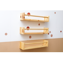 Ver imagem 6 de Kit 3 Prateleiras de Madeira Montessori Dulce Slim 40x10 cm