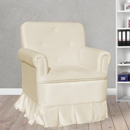 Poltrona Laura Amamentação Balanço Mais Puff - Quarto Bebê Amamentação - Veludo - Estopar Laura Mais - 2