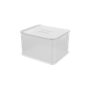 Ver imagem 3 de Kit Cesta Organizadora Coza Fit com Tampa Branca 4 Peças