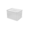 Kit Cesta Organizadora Coza Fit com Tampa Branca 4 Peças - 3