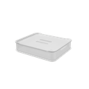 Ver imagem 2 de Kit Cesta Organizadora Coza Fit com Tampa Branca 4 Peças