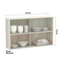 Ver imagem 3 de Armário Basculante Duplo 120cm 2 Portas Lis Legno Crema