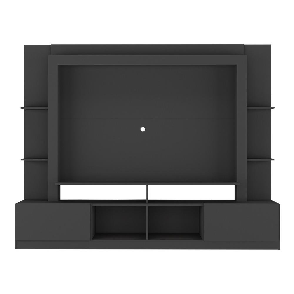 Rack Estante com Painel TV 65" e 2 portas Catar Multimóveis BR3395 Preto - 6