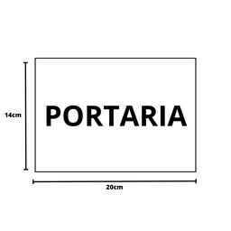 Placa Sinalização 1/2 Oficio Portaria Mdf Natural - 3