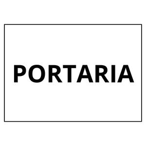Placa Sinalização 1/2 Oficio Portaria Mdf Natural