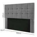 Ver imagem 4 de Cabeceira Cama Box Queen 1,60 Estofada Suede Cinza Amassado Julia - Star Confort