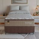 Ver imagem 6 de Cama Box Viúva + Colchão Comfort Class Pillow Top 128x188 Bege/suede Marrom