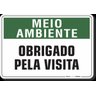 PLACA MEIO AMBIENTE OBRIGADO PELA VISITA - 1