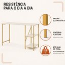 Ver imagem 3 de Escrivaninha Mesa Office Estudo Estilo Industrial 110cm Klm Móveis
