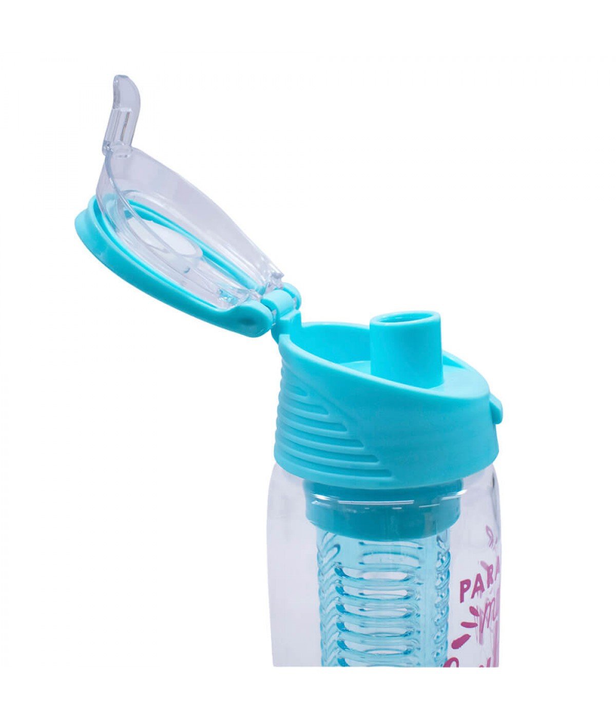 Garrafa Azul com Infusor 650ml - Projeto Kiwi - 1