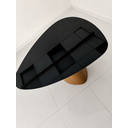 Ver imagem 2 de Mesa Jantar Orgânica Cone Canya 140x145cm - Laca Preto