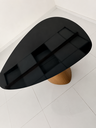 Ver imagem 2 de Mesa Jantar Orgânica Cone Canya 140x145cm - Laca Preto