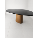 Ver imagem 3 de Mesa Jantar Orgânica Cone Canya 140x145cm - Laca Preto