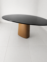Ver imagem 3 de Mesa Jantar Orgânica Cone Canya 140x145cm - Laca Preto